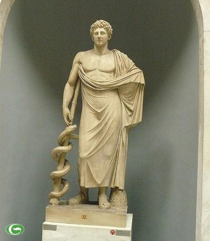 Asclepios Người Hy Nạp ( 1300 TCN ) Thần y Phương Tây